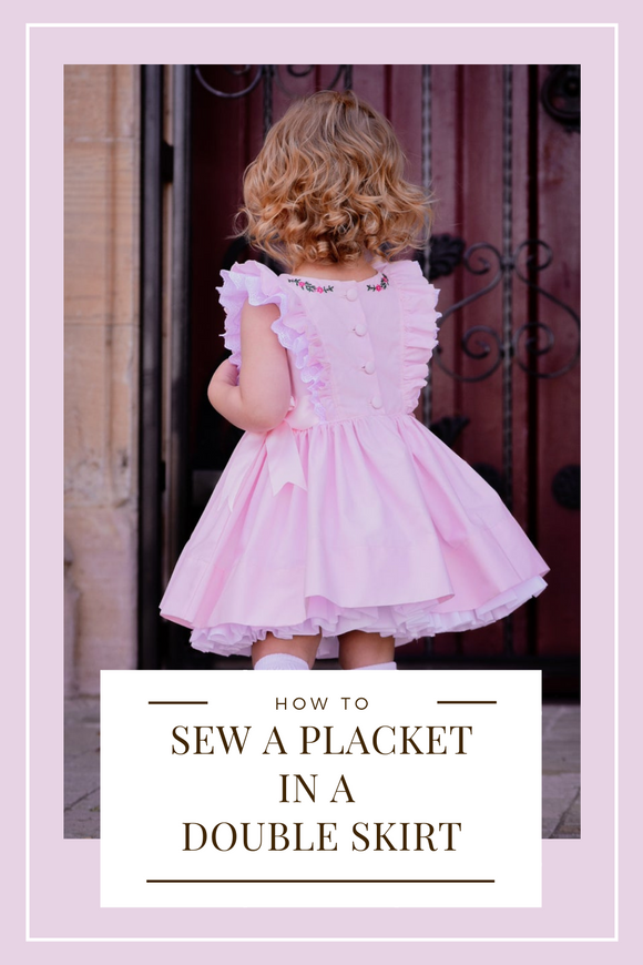 How to Construct a Placket in a Double Layer Skirt