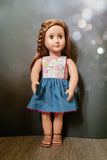 Doll Poppy Dress and Top PDF Sewing Pattern