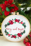 Bundle - Holly and Mistletoe  PDF Hand Embroidery Pattern