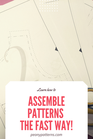 How to Assemble PDF Sewing Patterns - the Fast Way!