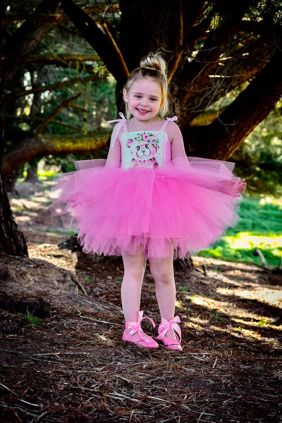Adding a tulle skirt to the Ivy Dress Pattern