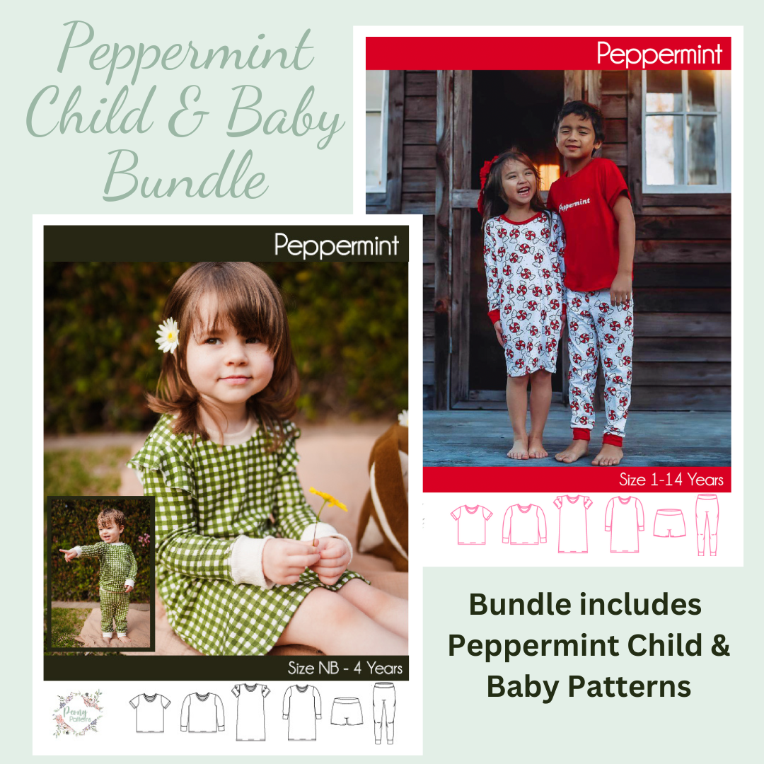 Child Baby Patterns Bundle - Peppermint Child & Baby PDF Sewing Patterns – Peony Patterns