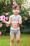 Peach Leggings with FREE Plumeria Crop PDF Sewing Pattern