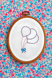 Hollyhock PDF Hand Embroidery Pattern