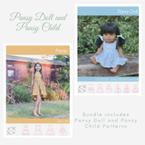 Bundle Doll and Child Pansy PDF Sewing Pattern