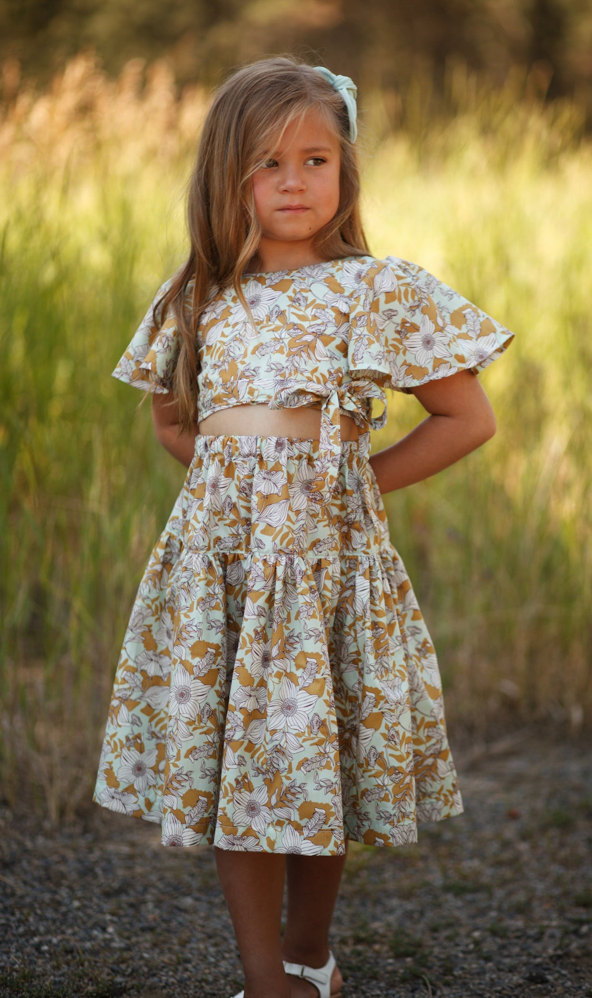 Saffron Skirt and Crop Set PDF Sewing Pattern – Peony Patterns