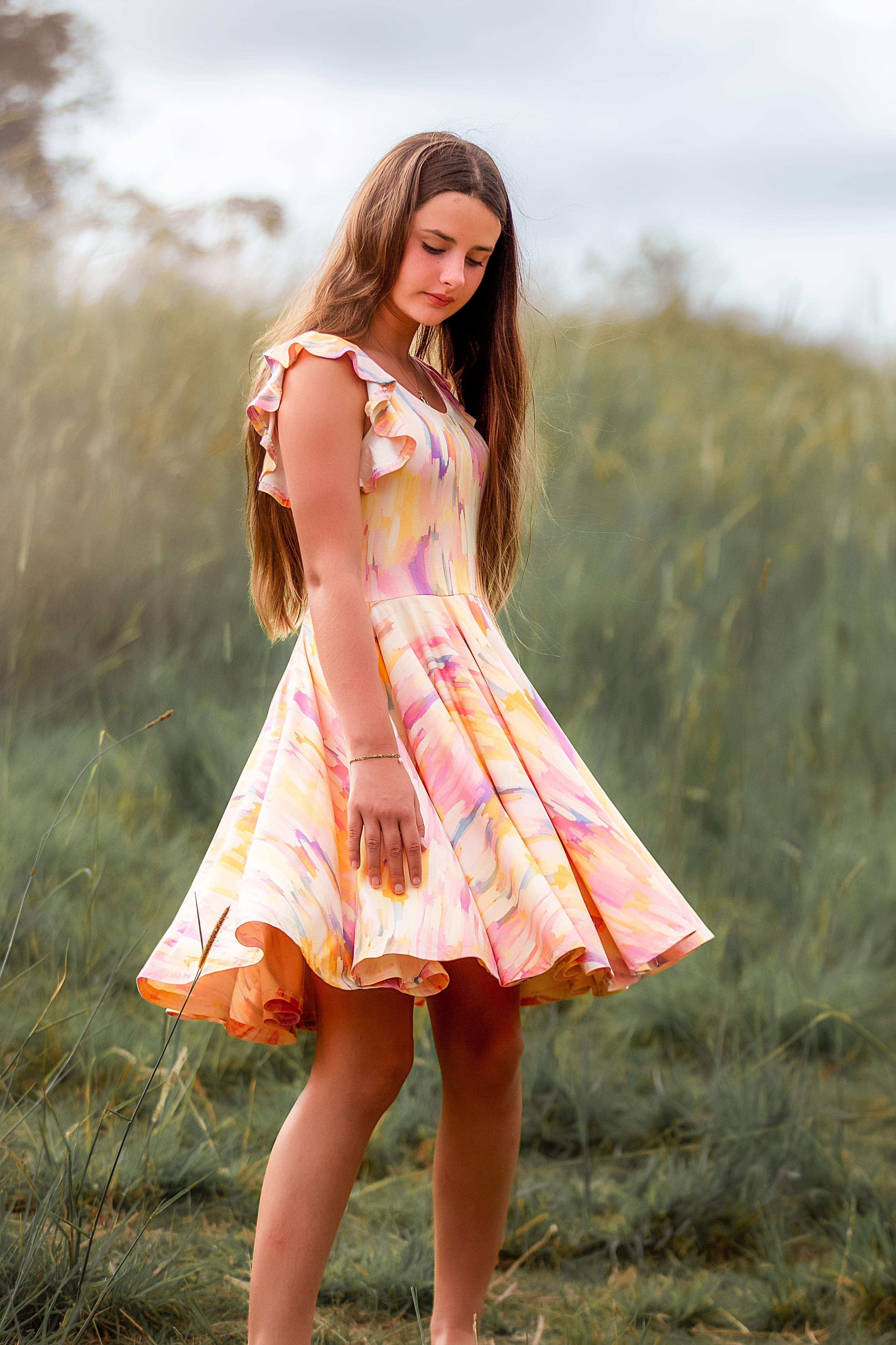 ワンピース petit ribbon dress pattern ribbon pattern cami dress – BUNNY APARTMENT