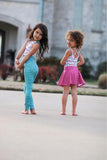 Peach Leggings with FREE Plumeria Crop PDF Sewing Pattern