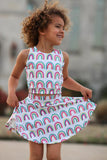 Peach Leggings with FREE Plumeria Crop PDF Sewing Pattern