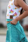 Peach Leggings with FREE Plumeria Crop PDF Sewing Pattern