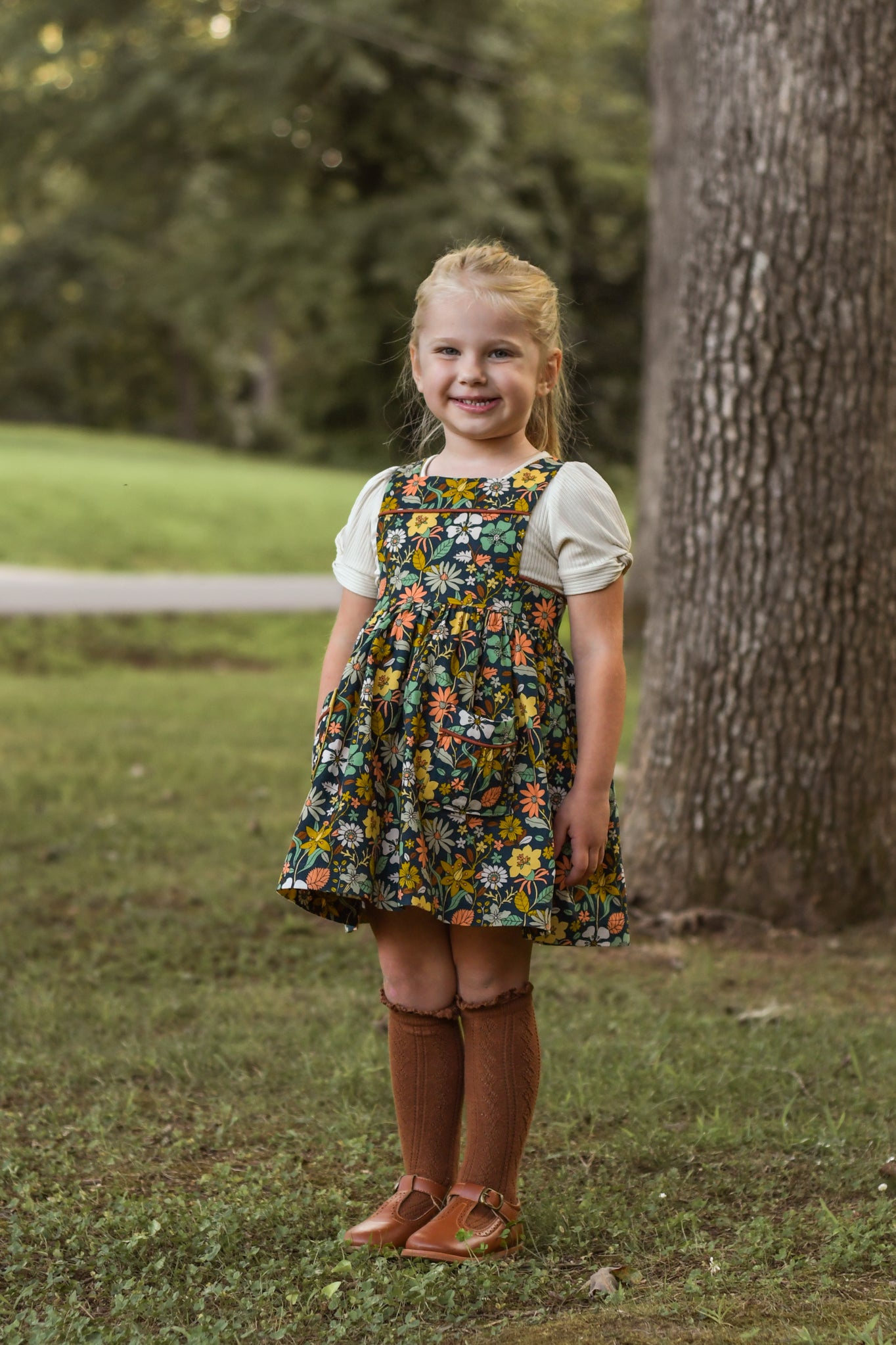 Pansy Pinafore PDF Sewing Pattern – Peony Patterns