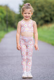 Peach Leggings with FREE Plumeria Crop PDF Sewing Pattern