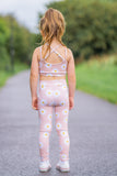 Peach Leggings with FREE Plumeria Crop PDF Sewing Pattern