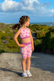 Peach Leggings with FREE Plumeria Crop PDF Sewing Pattern