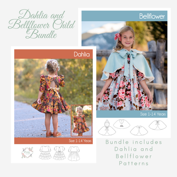 Bundle - Dahlia and Bellflower PDF Sewing Patterns