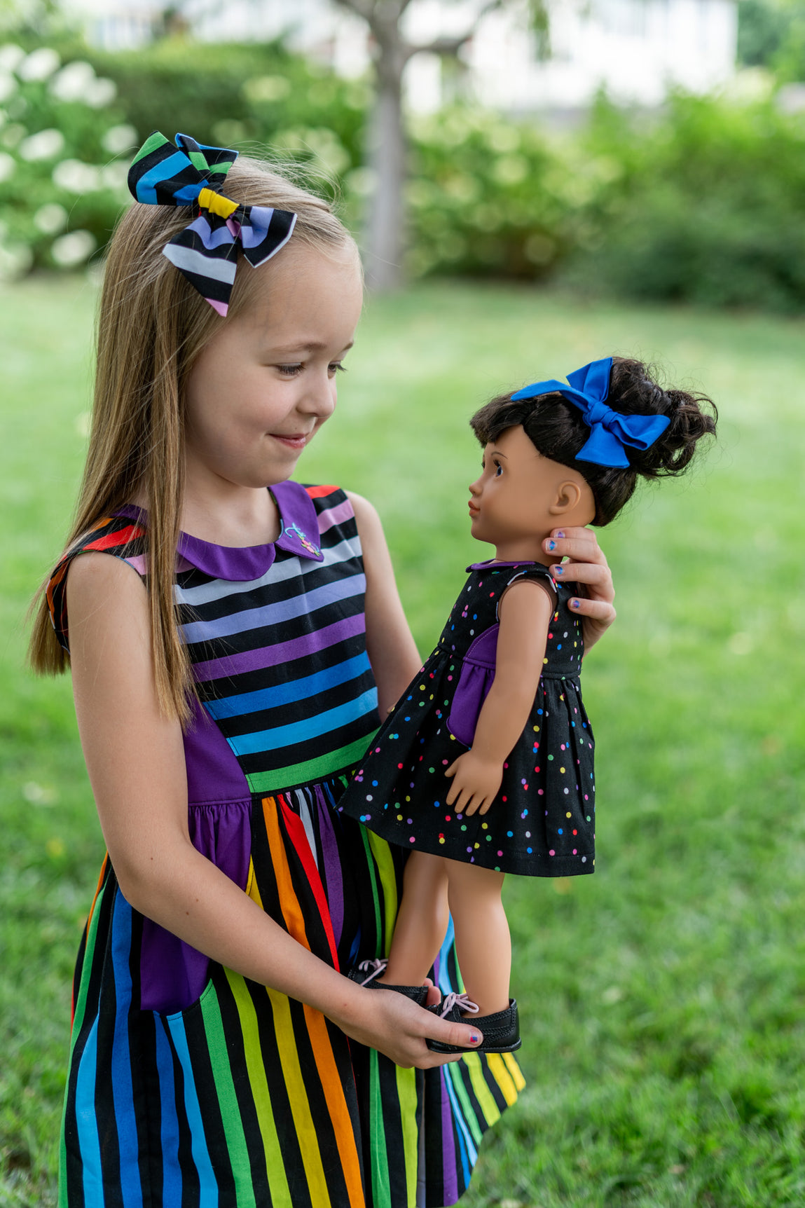 Bundle Doll and Child Posie Dress PDF Sewing Pattern – Peony