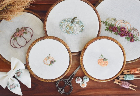 Pumpkin Spice PDF Hand Embroidery Pattern