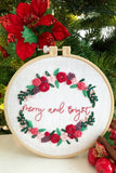 Bundle - Winterberry, Holly and Mistletoe PDF Hand Embroidery Pattern