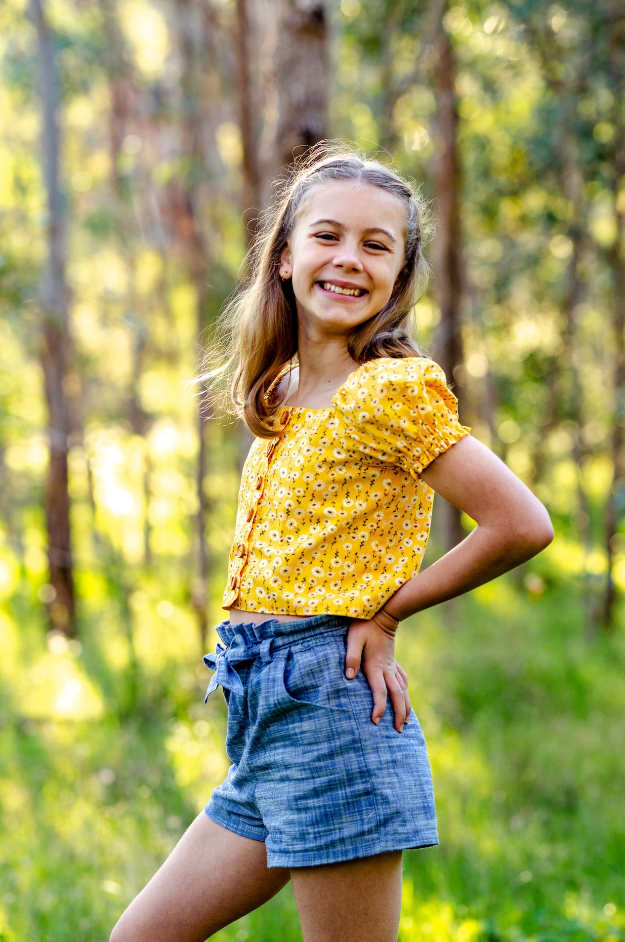 Lilac Shorts with FREE Tigerlily Tank PDF Sewing Pattern