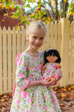 Bundle Doll and Child Gardenia Dress PDF Sewing Pattern