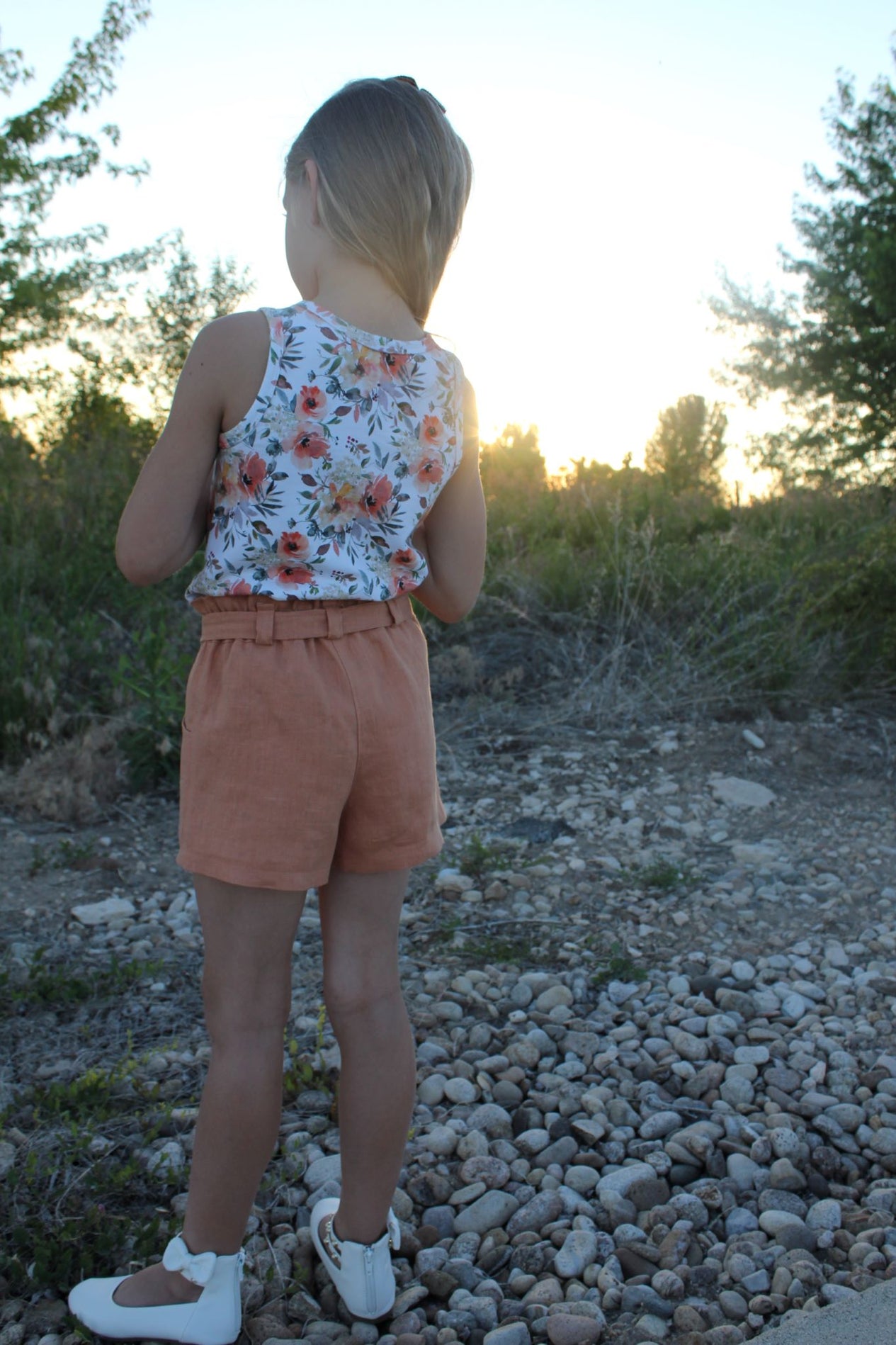 Lilac Shorts with FREE Tigerlily Tank PDF Sewing Pattern