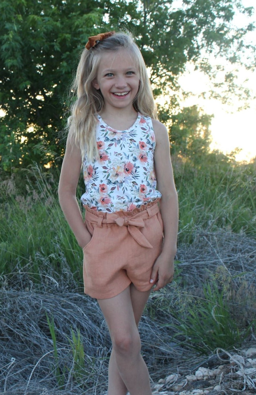 Lilac Shorts with FREE Tigerlily Tank PDF Sewing Pattern